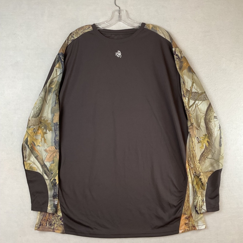 Legendary Whitetails Mens 2XT Camo Performance Long Sleeve Shirt God Country